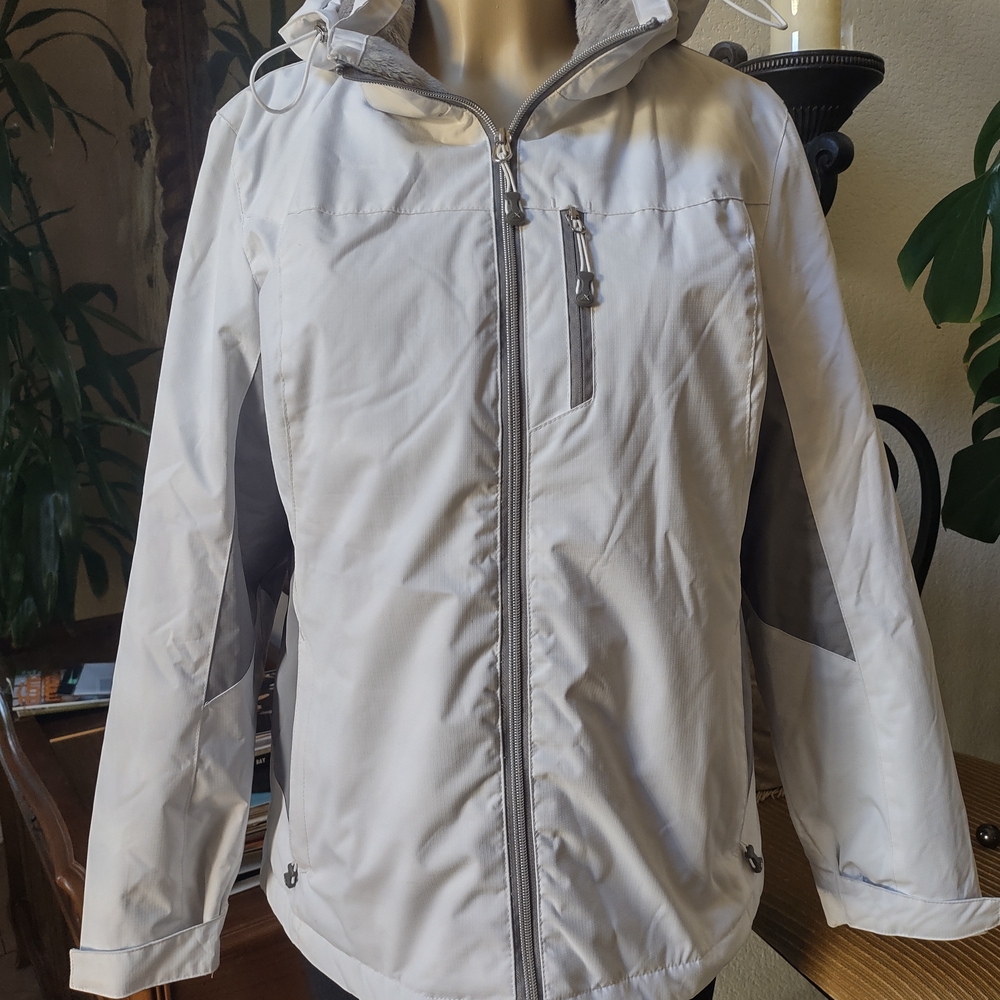 ZeroXposur  Gray Hooded Ski Jacket